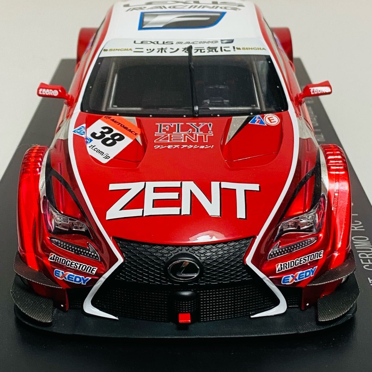 【超希少】1/18 EBBRO ZENT CERUMO RC F 2015 EBBRO 1/18 LEXUS RC F SUPER GT500 2015 Rd.1 Okayama ZENT