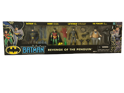 Batman Animated REVENGE OF THE PENGUIN 4-pk Catwoman Isis Robin 2001 Sealed