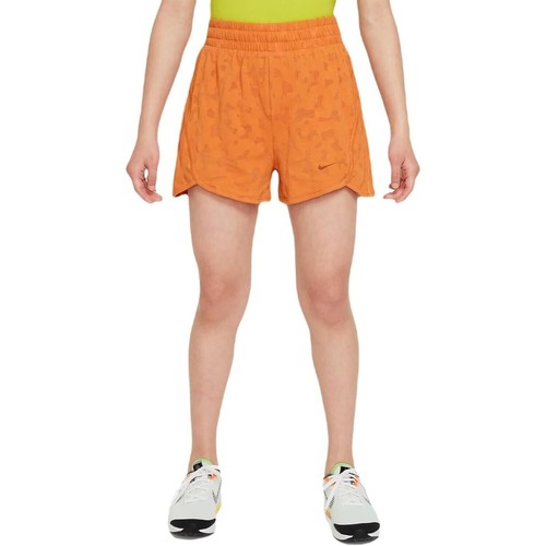 Nike Girl's DriFit Knit High-Rise Shorts Size XS NWT Orange