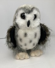 CRESCENT Plush SILVER OWL Stuffed Animal Douglas Cuddle Toys - 3837B abt 9"tall
