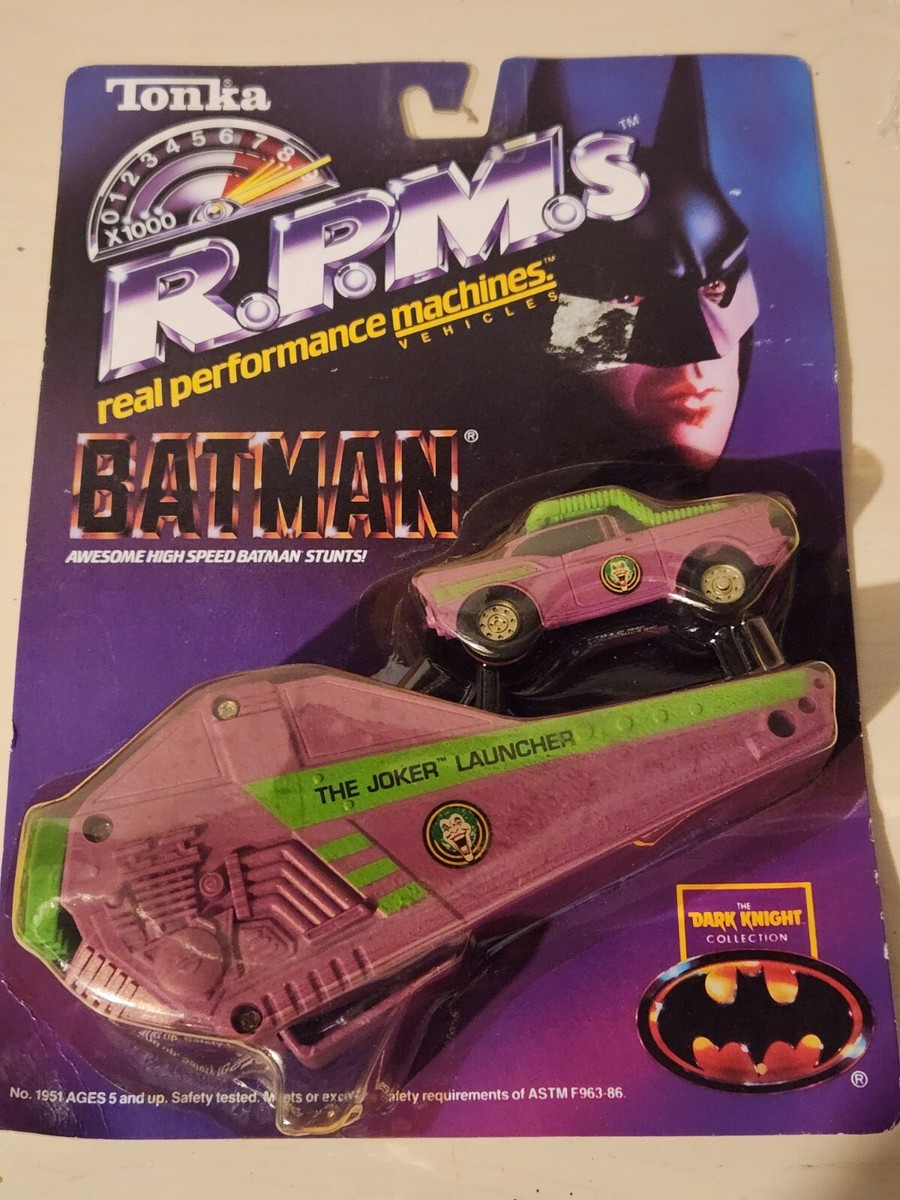 希少　90s ジョーカー　Batman Die Cast Collection 1990 Batman Joker Car & Launcher Dark Knight Playset Tonka