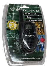 Midland G4 Black Portable Handheld 22-Channel 3-Mile Two Way Radio Walkie Talkie