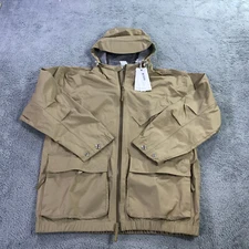 The Arrivals Jacket Mens Small Heavy Rain Parka Safari Hoodie Windbreaker Casual