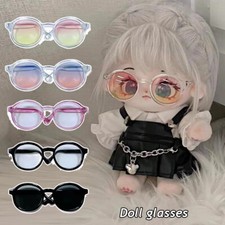 Cute Round Glasses Sunglasses For 20cm Plush Doll Stuffed Soft Doll Eyeglasses