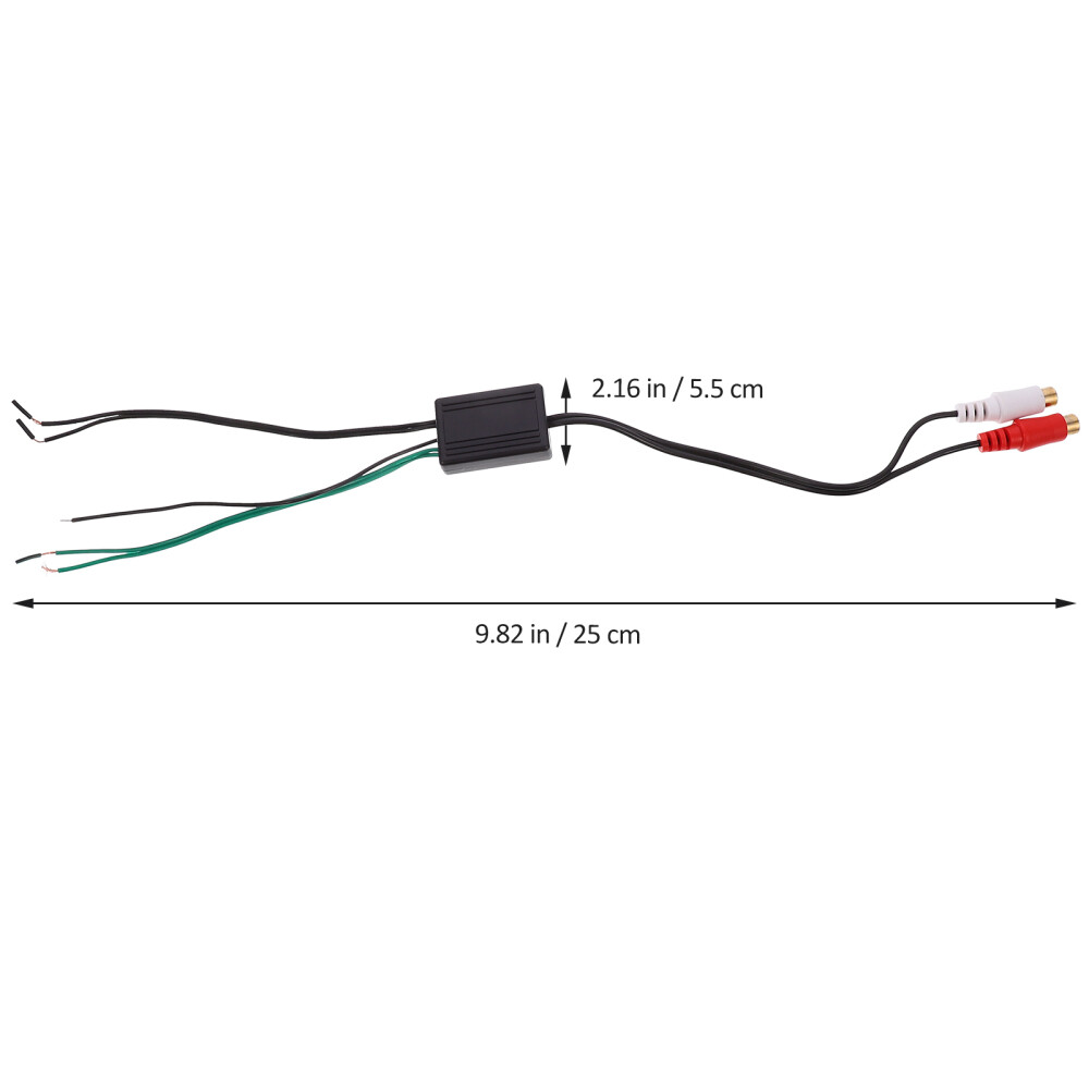 Speaker Wire to RCA Converter Audio Cable Line Out Household Car eBay