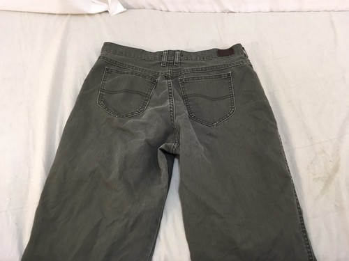 Children Youth Boy's Lee Relaxed Fit Straight Leg At The Waist Gray Jeans 32207 - Picture 11 of 12