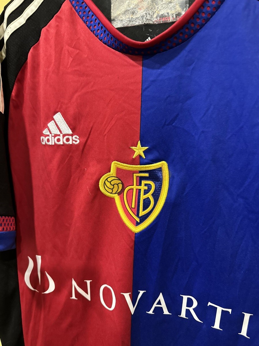 adidas アディダス FC Basle FC バーゼル ホーム ユニフォーム Basel 1893 Home Football Shirt Adidas Soccer Jersey Size S