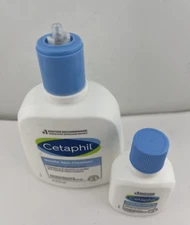 Cetaphil GENTLE SKIN CLEANSER, Dry to Normal Skin *BROKEN PUMP TOP* 8oz & 2oz