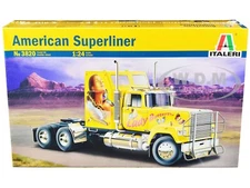 SKILL 5 MODEL KIT AMERICAN SUPERLINER TRUCK TRACTOR 1/24 SCALE BY ITALERI 3820