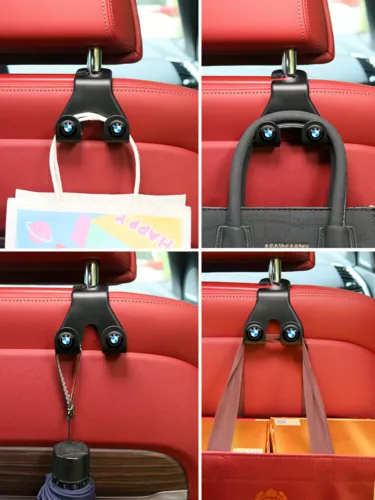 2pcs Car Seat Back Hooks Hanger Interior Accessories Bag Holder Hook for BMW - Bild 4 von 13
