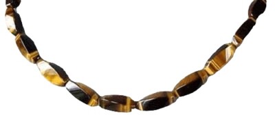 Golden Slender Twist Tigereye 17x6mm Bead Strand | 24 Beads |