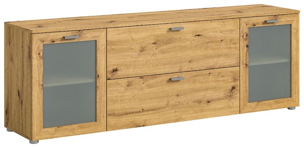 Xonox.Home Tv-Lowboard Fernsehschrank Tv-Schrank Xeno Artisan Eiche 180X62X37 Cm-image
