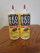 (2) Harris Bed Bug Killer Diatomaceous Earth Powder 8oz ~ New