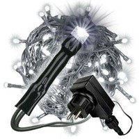 Lichterkette 400 Led Weiß GrüNes Kabel Trafo Timer AußEn Weihnachtsbeleuchtung