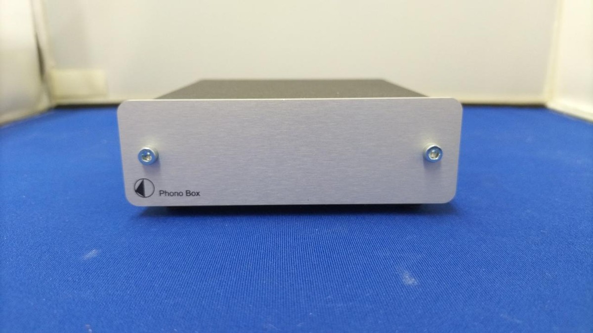 Project Phono Box (MM/MC) Silver Turntable PreAmp From Japan