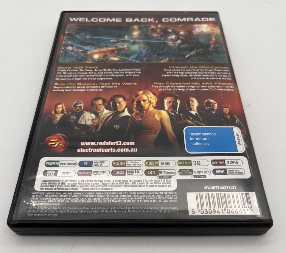 Command & Conquer Red Alert 3 2008 For PC Complete W/ Poster And Manual Untested - Image 4 of 4