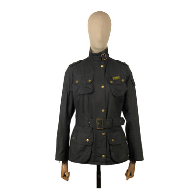 Barbour International Biker Black Wax 