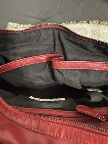 Borsa a tracolla Nine West Red Chain Cinghia borsa a tracolla borsa tote - Foto 11 di 17