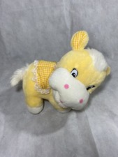 Baby Hippo Yellow / White Plush Stuffed Animal Hippopotamus Cury