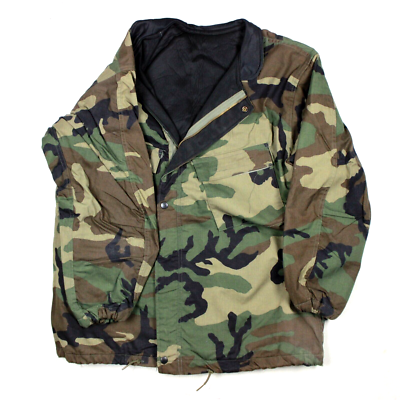 ジャケット・アウター U.S Army Chemical Protective Jacket USGI Vintage Chemical Protective Coat, Olive Drab - Venture Surplus