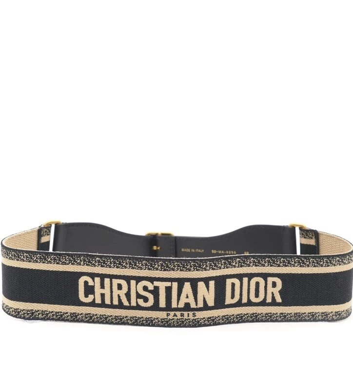 CEINTURE LOGO SIGNATURE TOILE BRODÉE CHRISTIAN DIOR (80)