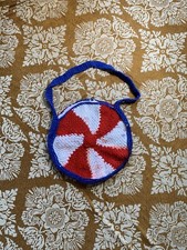 Vintage Crochet Peppermint Purse