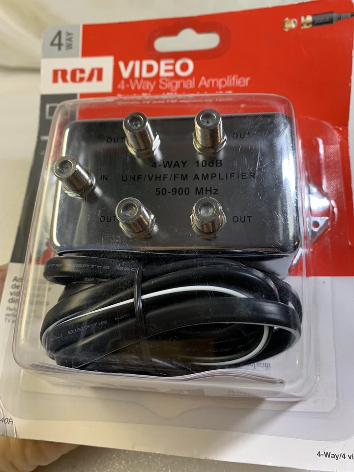 RCA ® VH140R 10 dB Video 4 Way Signal Amplifier - New Factory Sealed - Image 2 of 4