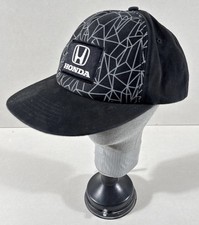 Honda Snapback Cap Hat Automobiles Black Multicolor Racing
