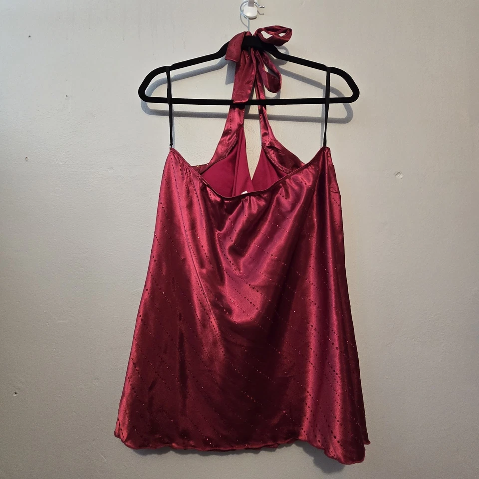 复古 90 年代 Y2K Girl Talk 女式婴儿娃娃吊带吊带背心 1X 坦克出去闪耀  — 第 4/4 张图片