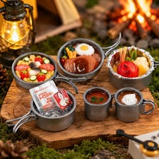 Mini Real Food Toy Surpise Capsule Camping Cookware Pot Pan 1 Random Figure