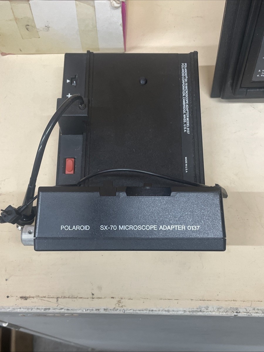 Rare Polaroid SX-70 Supercolor Autofocus Executive W/Microscope