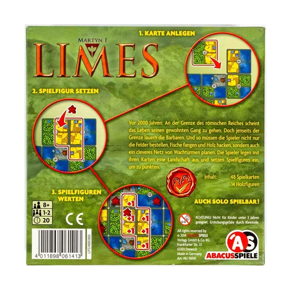 Abacus 棋盘游戏酸橙(德国版)盒 EX/NM — 第 2/2 张图片