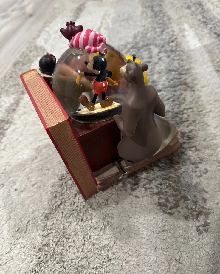 Globo de nieve musical muy raro Disney Vol I a través de los años y sujetalibros Foto 3 de 4