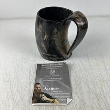 NWOT Ale Horn AleHorn Viking Horn Drinking Mug Tankard Natural Materials