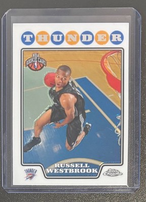 NBA 2008-09 Topps Chrome #184 Russell Westbrook Rookie Card