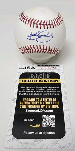 Kevin Gausman Signed Auto Game Used Major League Baseball JSA COA JAYS