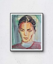 Gemälde Moderne Kunst 24x30 Malerei Acryl Bild Persische Frau auf Canvas Board