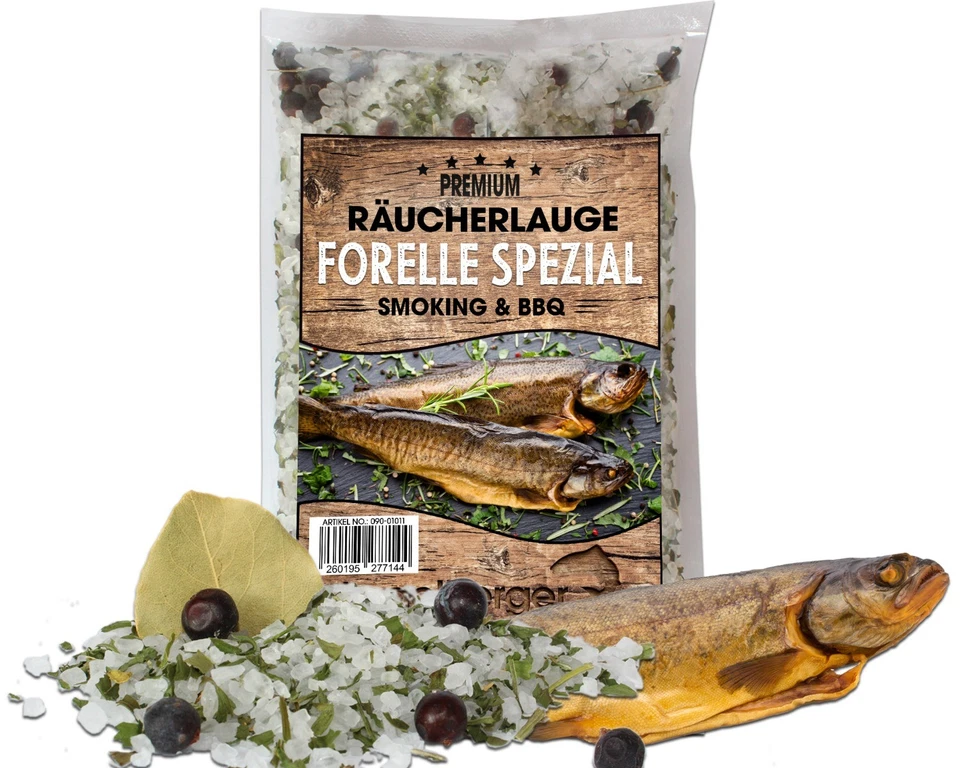 ANGEL-BERGER Angel Berger Räucherlauge Forelle Spezial 600g Räucherlake Fisch Räuchern Räu...