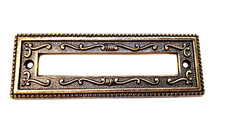 Targa Porta Nome in Ottone Bronzato Barocco mm. 130x45 RATTI