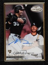2018 Topps Gold Label Framed Black 43/75 Nick Delmonico Nicky #FA-ND Auto 0tw4