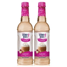 Sugar-Free Hazelnut Coffee Syrup - Zero Calorie Flavoring Mix 2 Pack