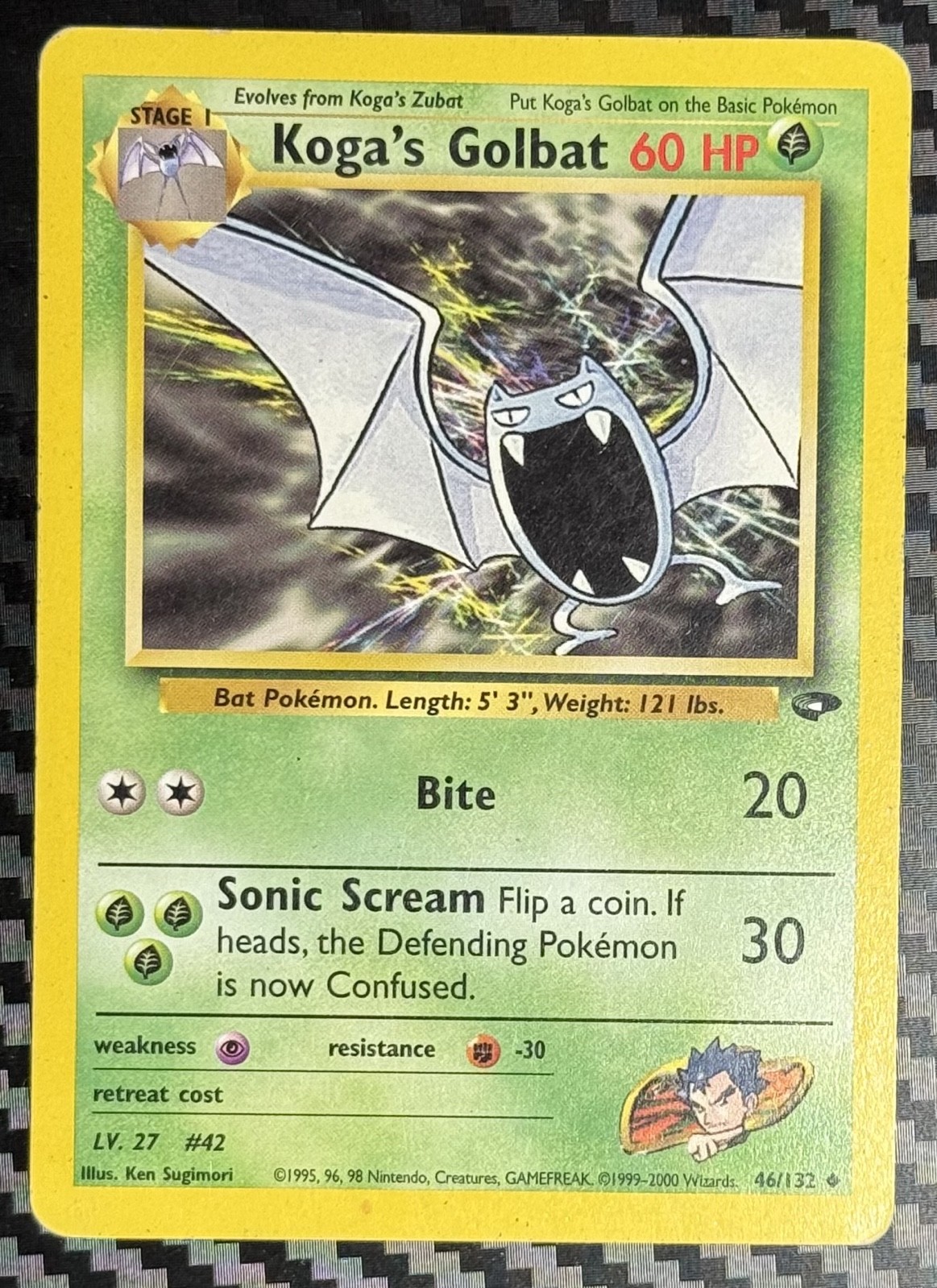 Koga's Golbat 46/132 Gym Challenge Regular