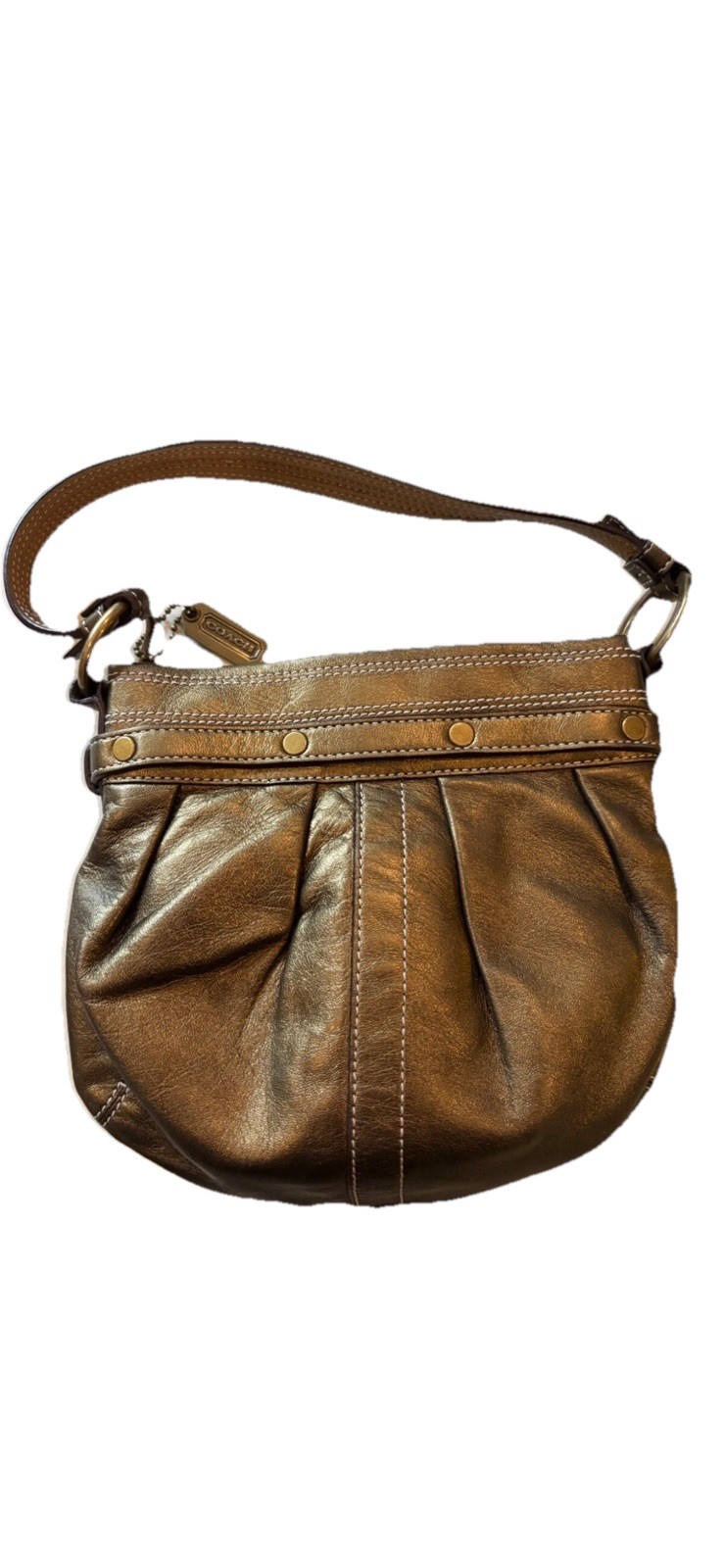 COACH DESIGNER LEATHER PATCHWORK PURSE HANDBAG-EUC - image 2