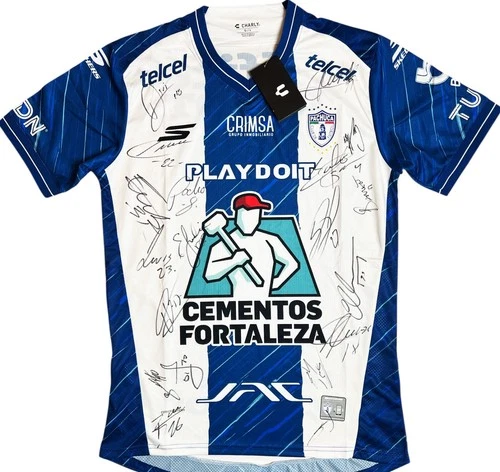 2026 C.F. Pachuca Tuzos Mexico team signed home soccer jersey w/ REAL PROOF