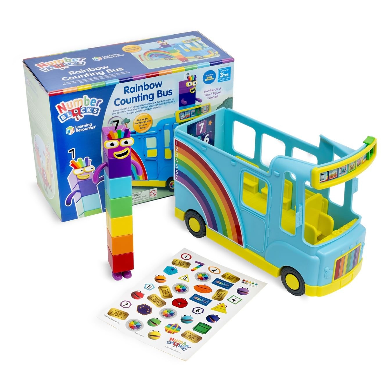Learning Resources Numberblocks Rainbow Counting Bus Ages 3 Interactive Numbe 9790₽