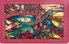 Artist Designed Worldconnect  Phone Card San Francisco Hart Planet Card Series