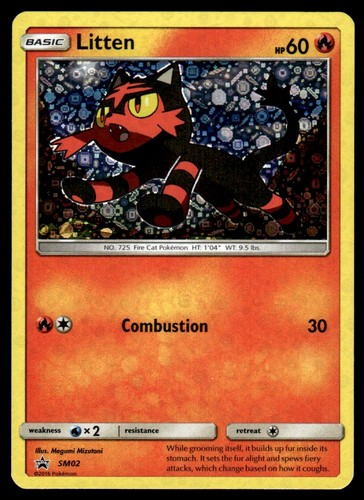 2016 Sun & Moon Promo Played Litten #SM02