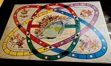 Adventures Of Mickey Mouse-1961 Walt Disney Game Gameboard. Rare -Goes In Game.