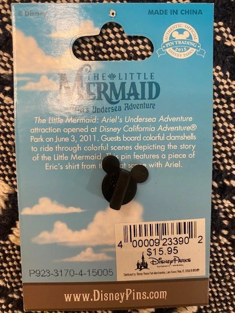 2015 Disneyland Piece of History Little Mermaid Pin LE 2000 - Image 3 of 3