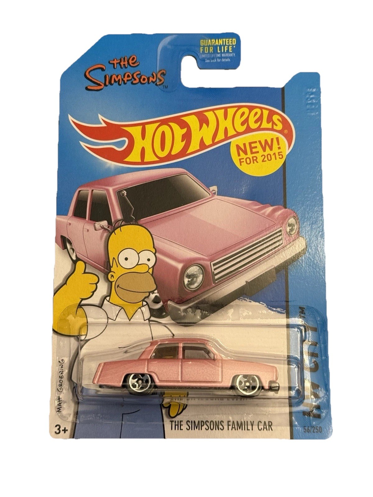 New Hot Wheels The Simpsons Family Car Pink Sedan 2015 Screen Time Car Toy Homer